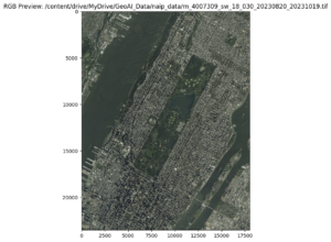 GeoTIFF image of entire Manhattan